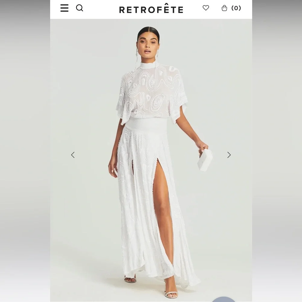 Retrofete white dress size medium - Picture 1 of 3